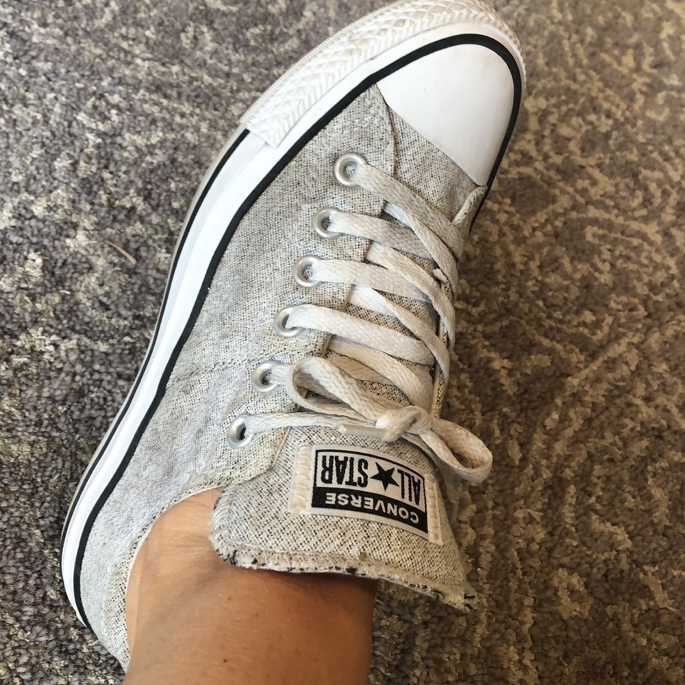Converse in salt and pepper pattern in 7 like new new - Picture 9 of 9
